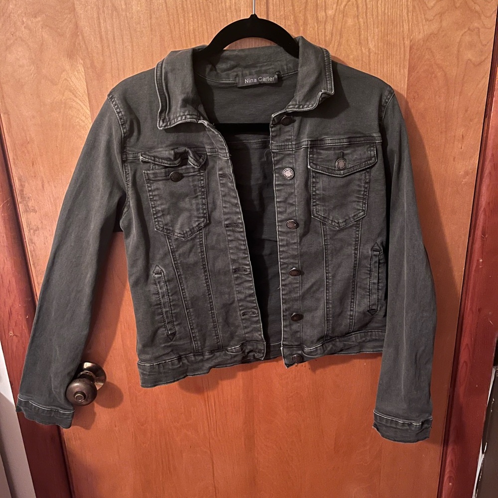Dark grey jean jacket